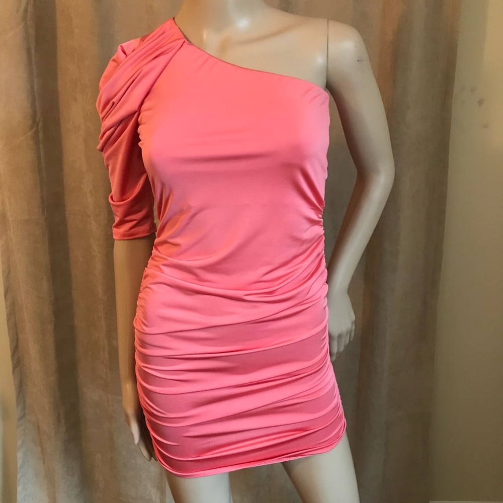 NWOT one shoulder bodycon mini dress